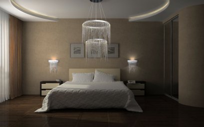 Устанавливаем натяжные потолки в спальне: популярные цвета и дизайн