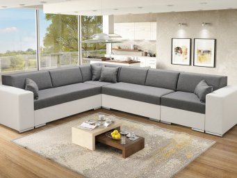 Угловой диван – прекрасное дополнение к гостиной