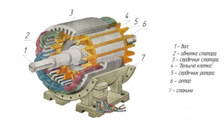 Электродвигатель и его составные части
