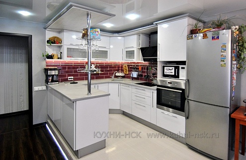 Барная стойка на кухне - фото в реальных интерьерах