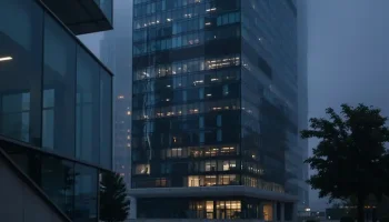 Упавшее с 50-го этажа окно едва не убило человека в ЖК City Bay в Москве