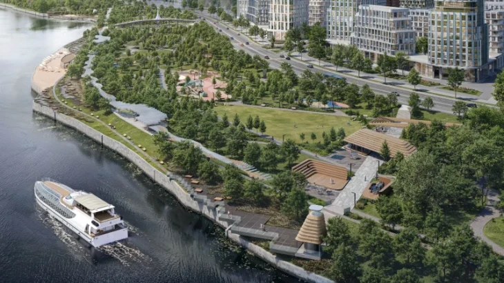 Девелопер откроет прибрежный парк на северо-западе Москвы