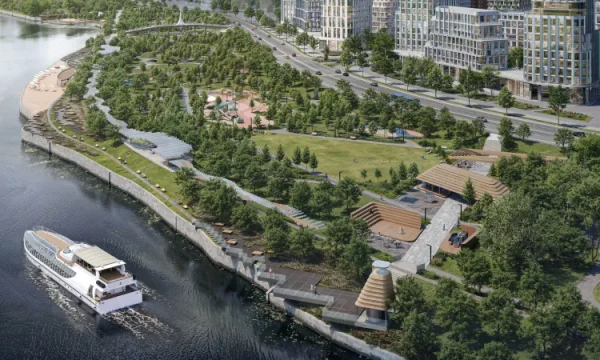 Девелопер откроет прибрежный парк на северо-западе Москвы