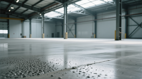 Упрочнённые бетонные полы: зачем нужен топпинг и как его правильно применять