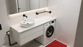 Как выбрать раковину над стиральной машиной: размеры, формы, правильная установка
