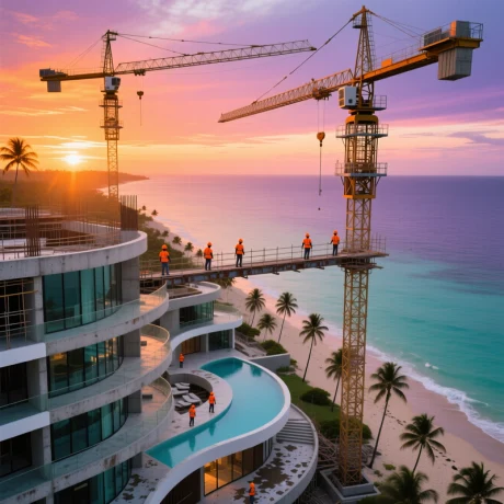 Строительство отеля Строительство отеля