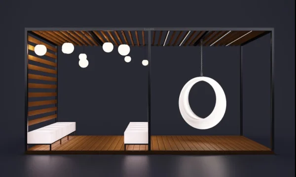 Пергола из дерева и металла — это стильно и долговечно