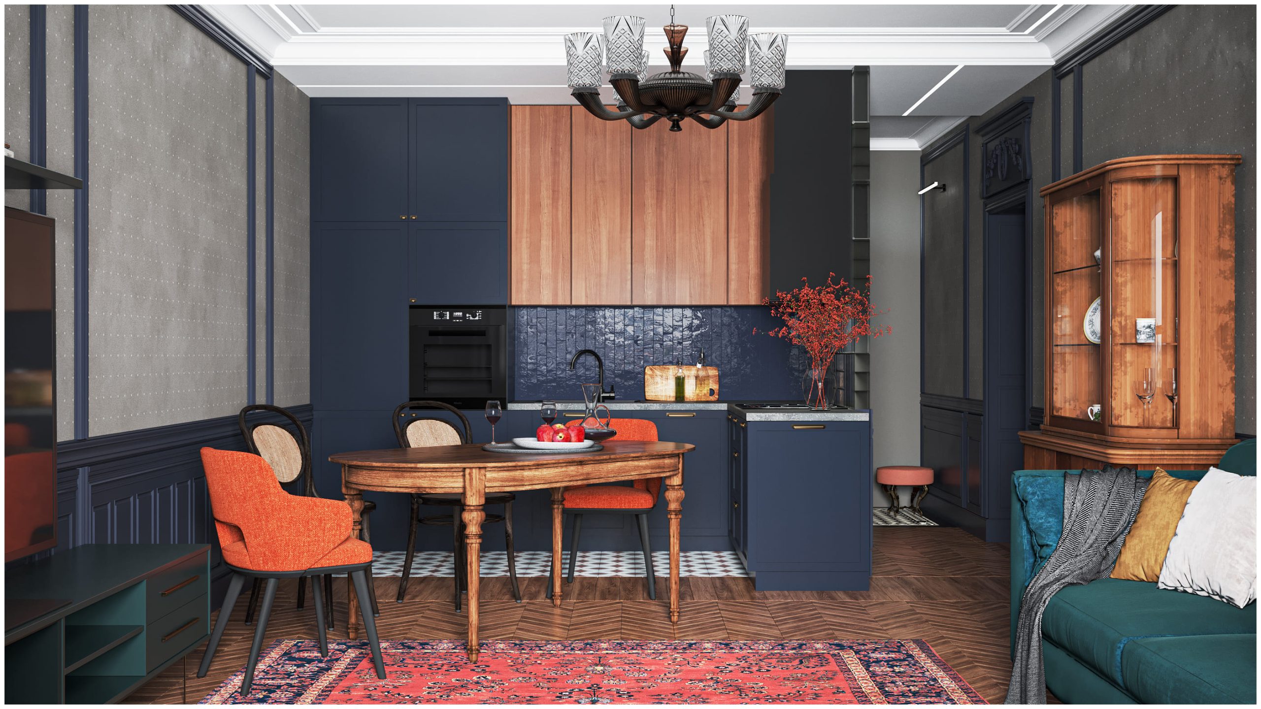 Дизайн интерьера квартиры-студии. Что в 2022 году предлагают дизайнеры Москвы 4