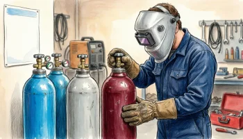Газовый баллон для сварочных работ: выбор, подключение и безопасная эксплуатация