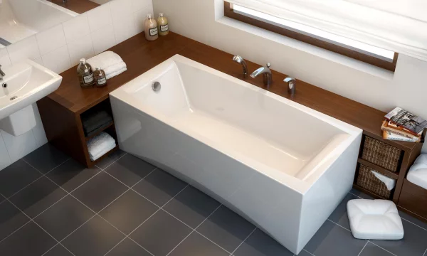 Интересное исполнение акриловых ванн для современных интерьеров