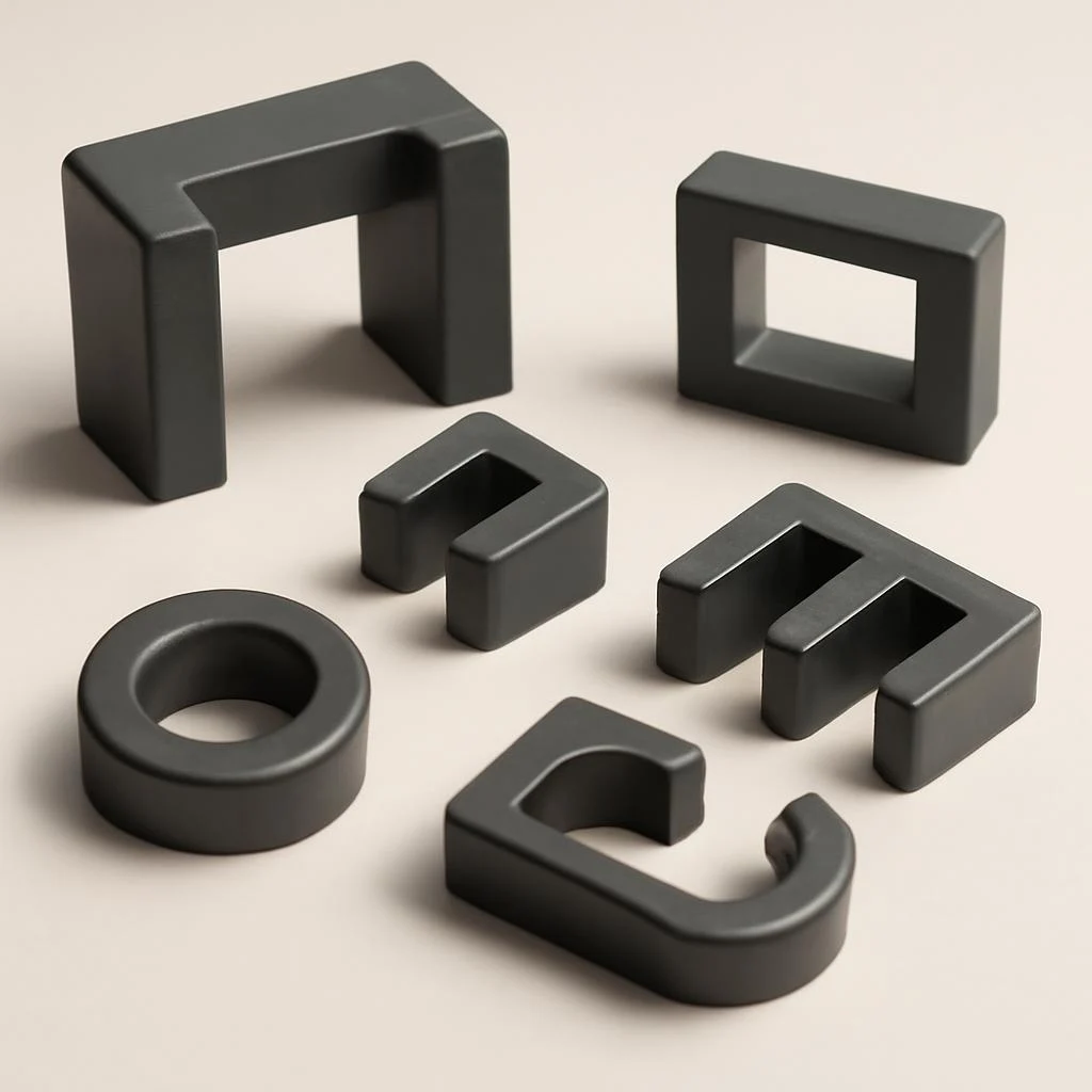 Различные типы ферритовых сердечников для импульсных трансформаторов