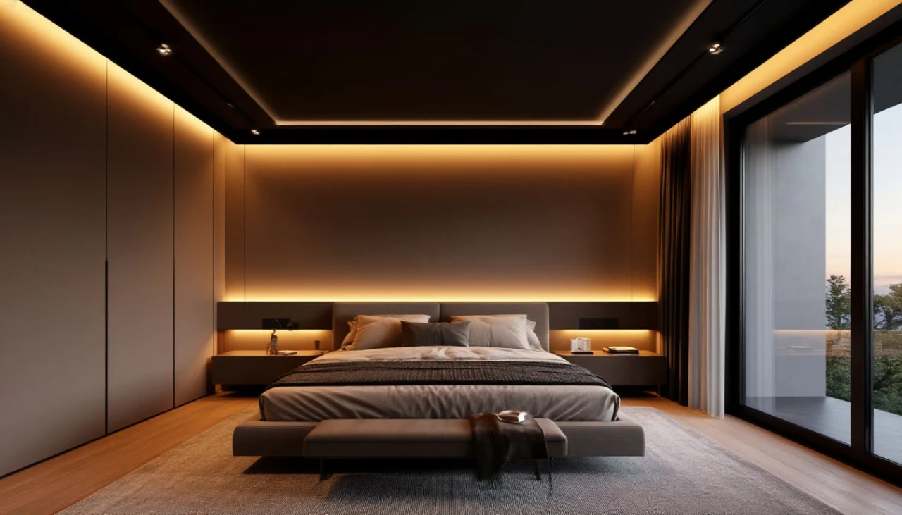 Теневой натяжной потолок: эстетика минимализма в вашем доме