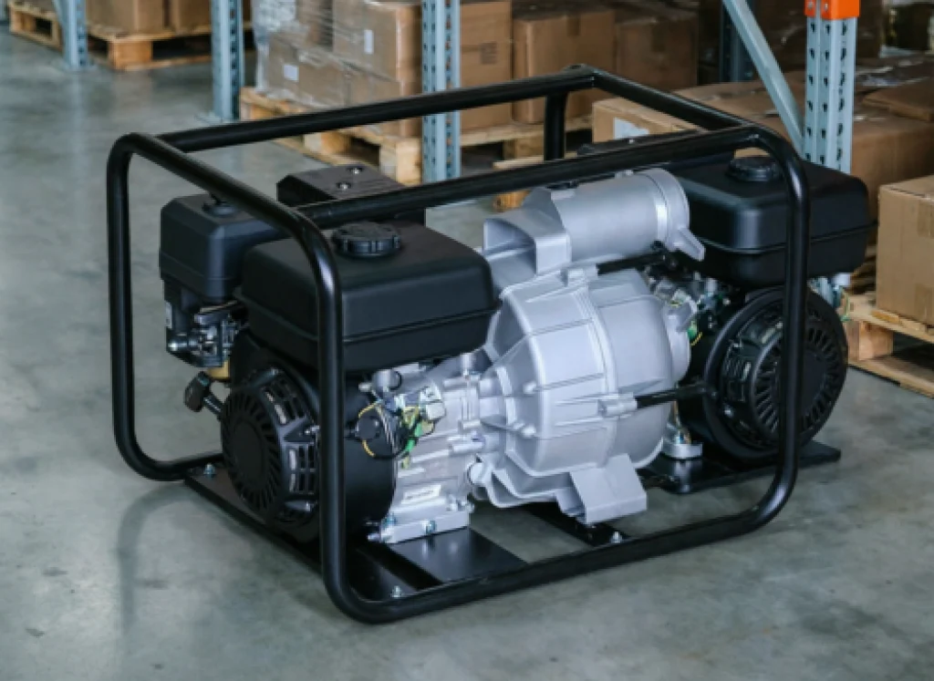 Бензиновая мотопомпа на складе