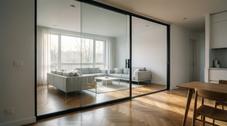 Стеклянные двери как элемент архитектуры и интерьера