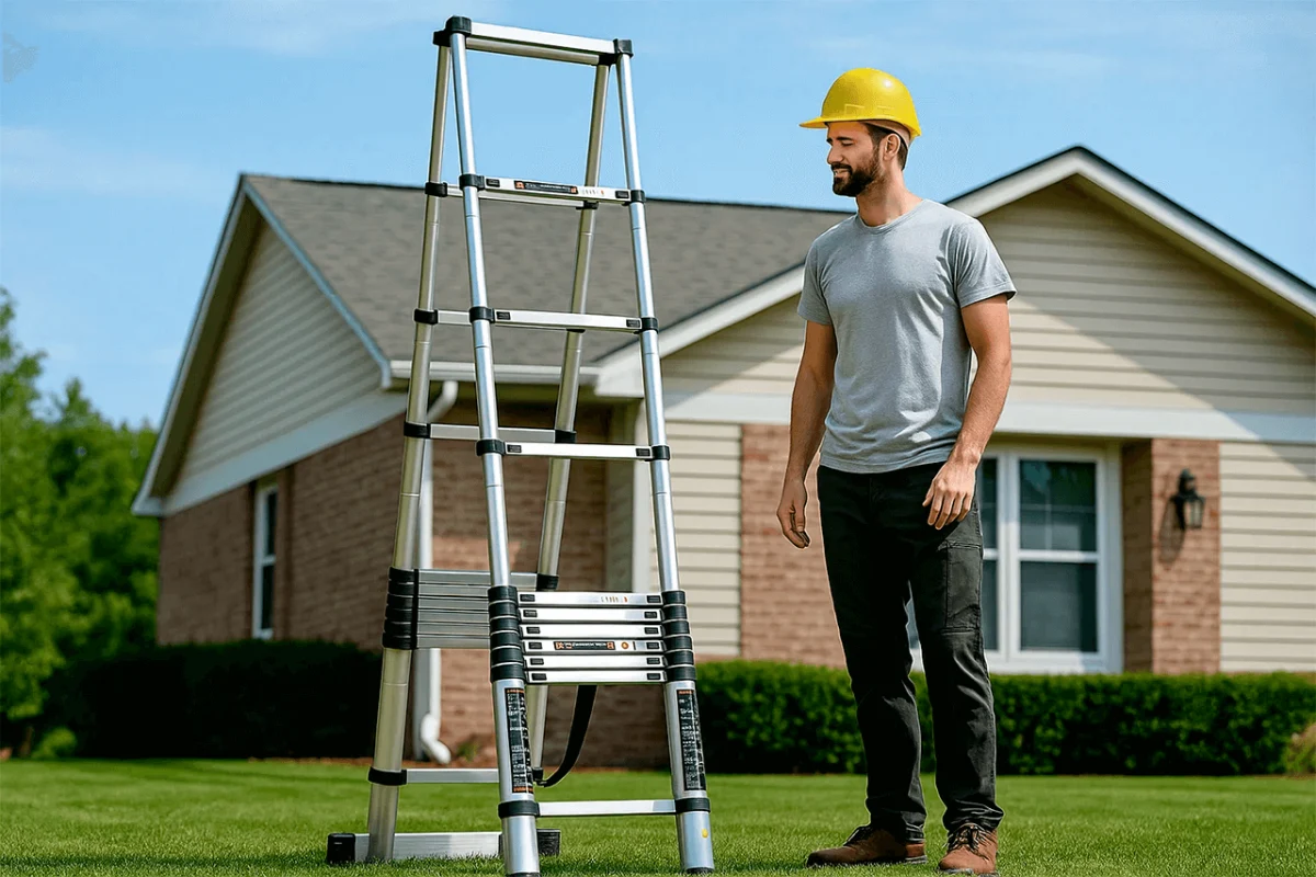 Как выбрать телескопическую лестницу для работы и быта