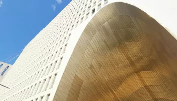 Жилой дом с «золотой» аркой построили в Москве