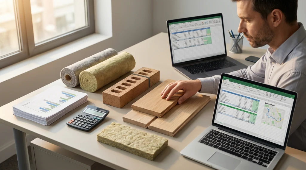 Планирование бюджета на закупку стройматериалов с доставкой