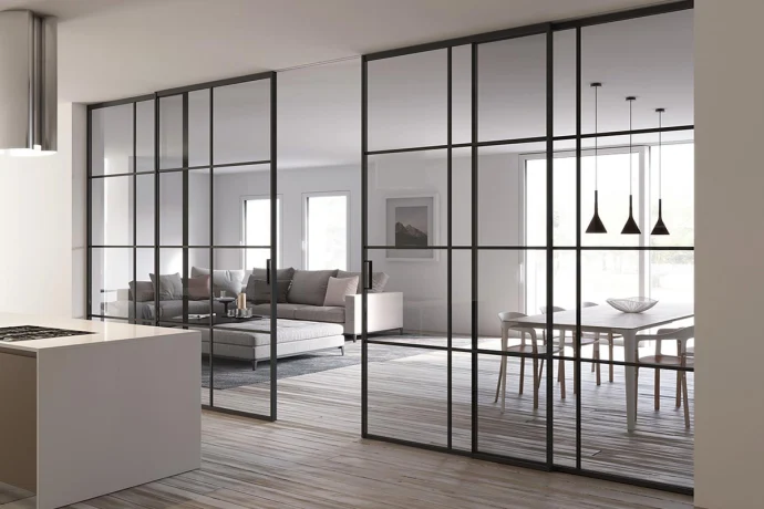 Стеклянные перегородки: полный обзор современных решений для интерьера