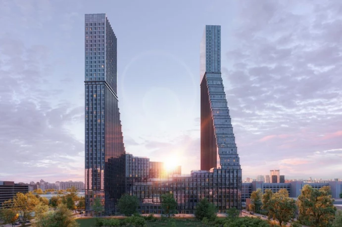 Две башни в стиле брутализм построят на юго-западе Москвы