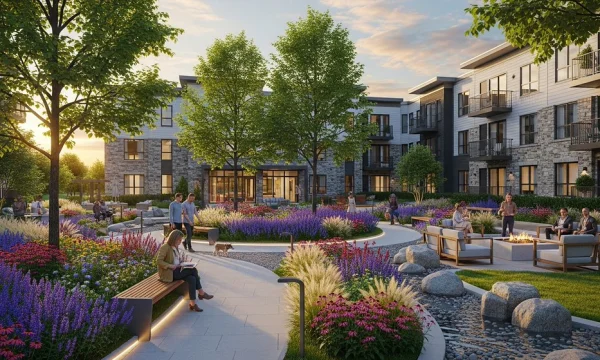 Ландшафтный дизайн и благоустройство территорий жилых комплексов: гид 2026