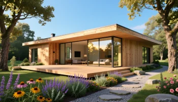 Одноэтажные дома из клееного бруса