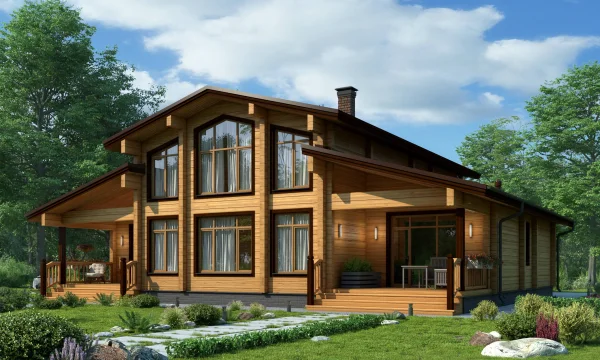 Почему дома из клееного бруса выбирают даже в условиях переменчивого климата