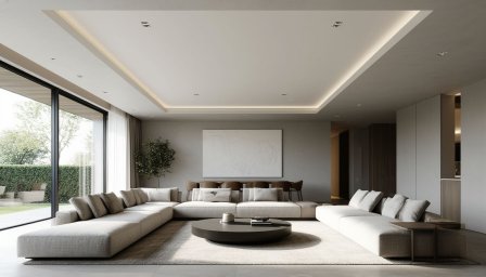 Теневой натяжной потолок: эстетика минимализма в вашем доме