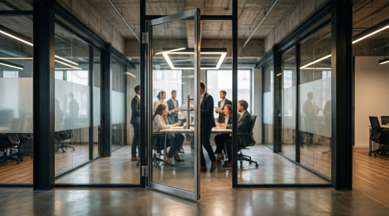 Стеклянные двери как элемент архитектуры и интерьера