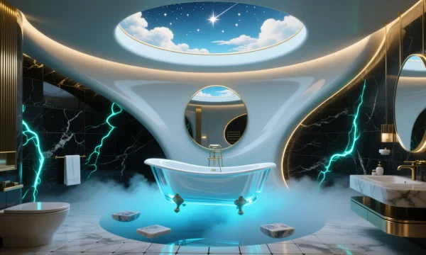 Как создать необычный интерьер ванной комнаты