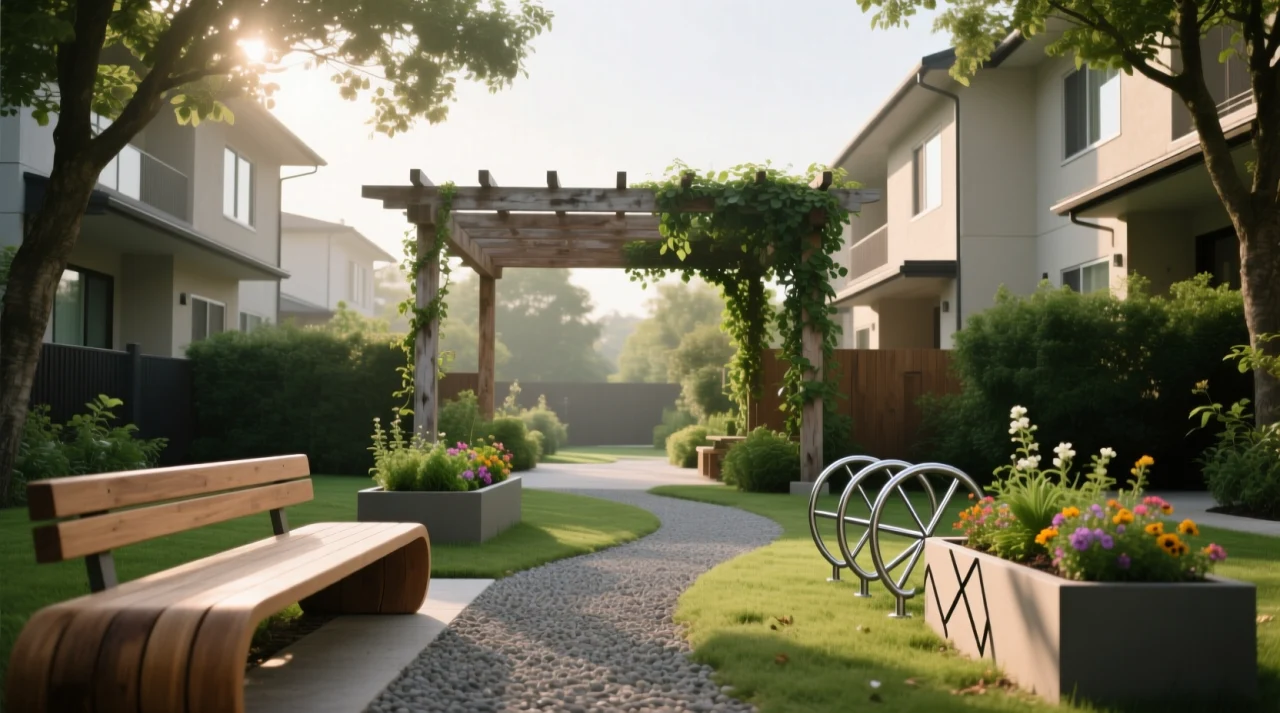 Благоустройство жилого комплекса: комфорт, функциональность и эстетика двора Благоустройство жилого комплекса: комфорт, функциональность и эстетика двора