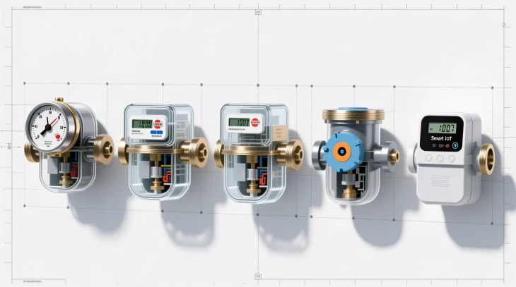 Классификация счетчиков воды в зависимости от принципа их работы