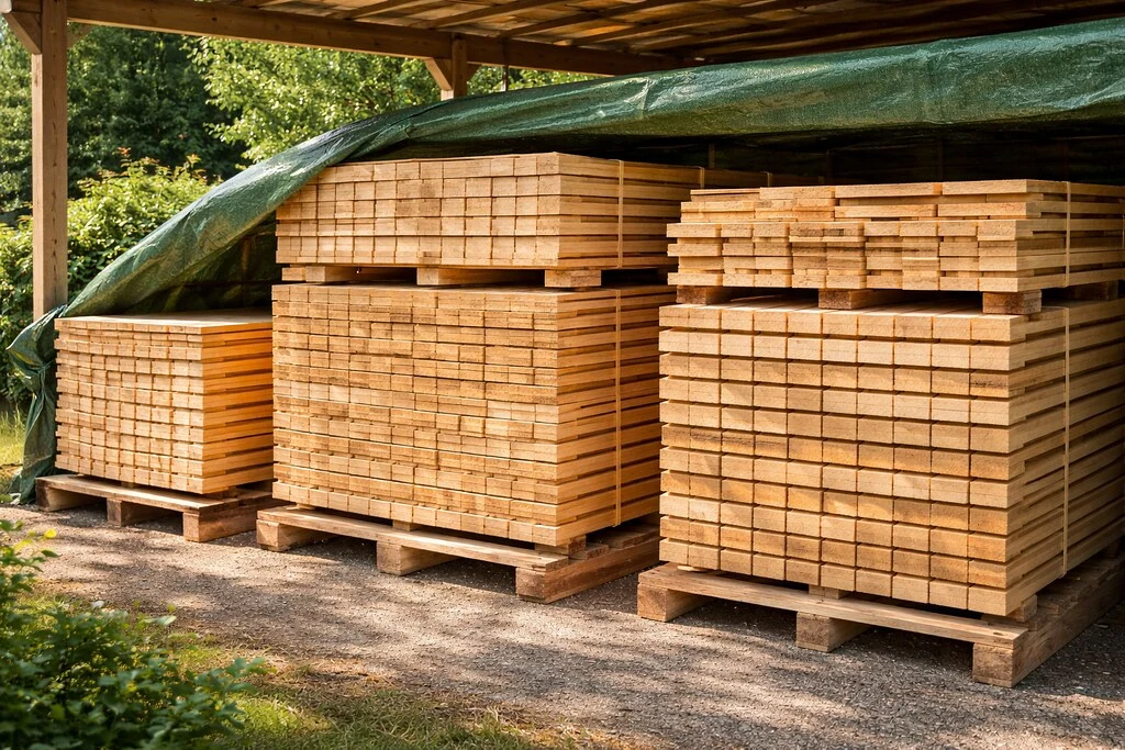 хранение пиломатериалов для бани