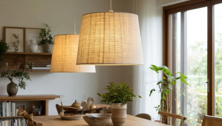 Выбираем оригинальный абажур для спальни или зала