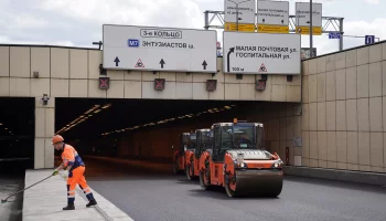 Завершены работы по замене асфальта в Лефортовском тоннеле