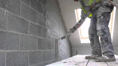 Особенности механизированной штукатурки