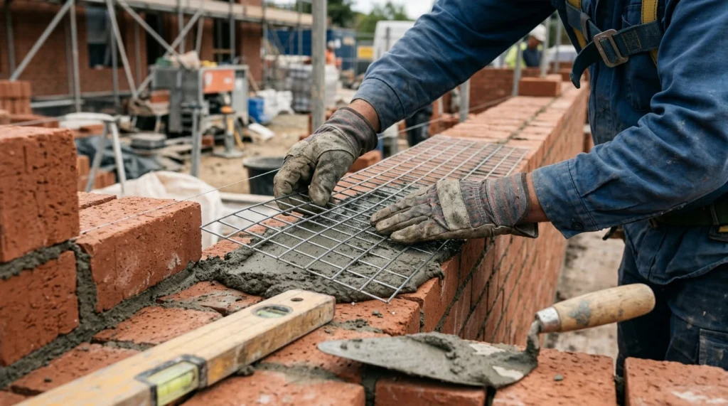 Пошаговая технология армирования кирпичной кладки