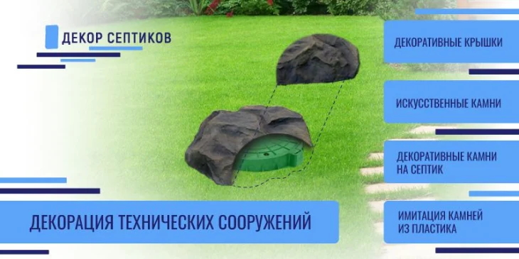 Декоративный люк для септика Декоративный люк для септика