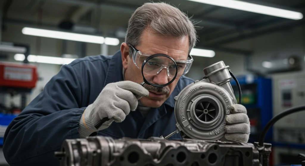 Техническая экспертиза качества турбокомпрессора двигателя Cummins специалистом