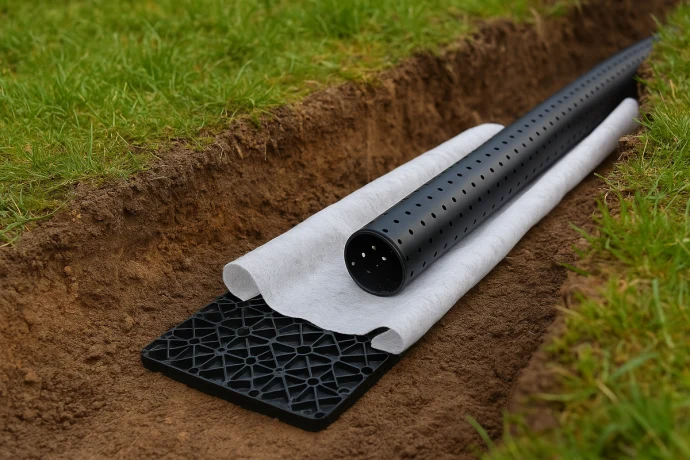 Системы дренажа без щебня: что это такое Системы дренажа без щебня: что это такое