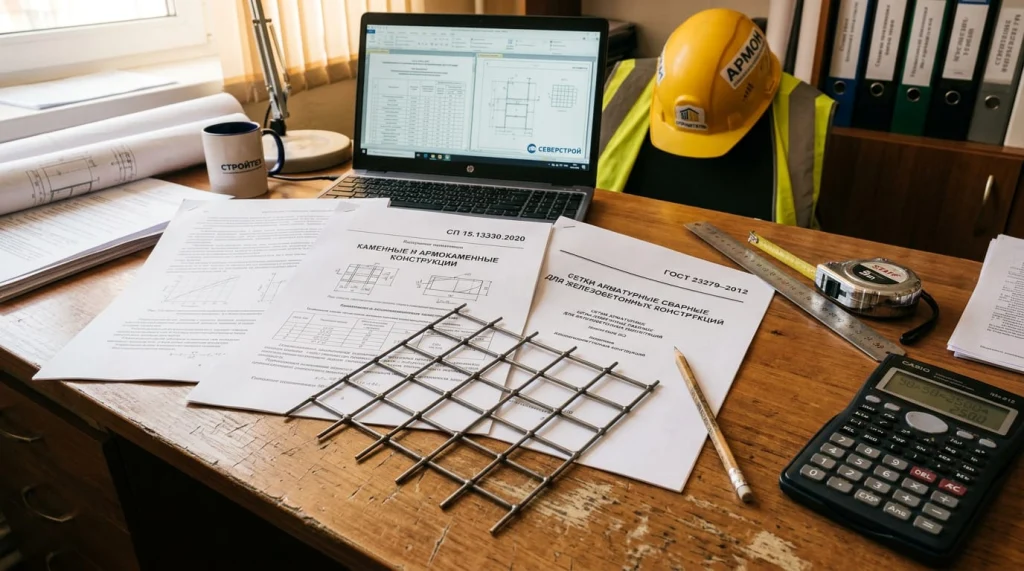 Требования ГОСТ и СНиП к кладочной сетке