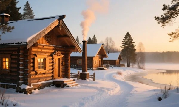 Деревянные срубы домов для ценителей экологичного жилья