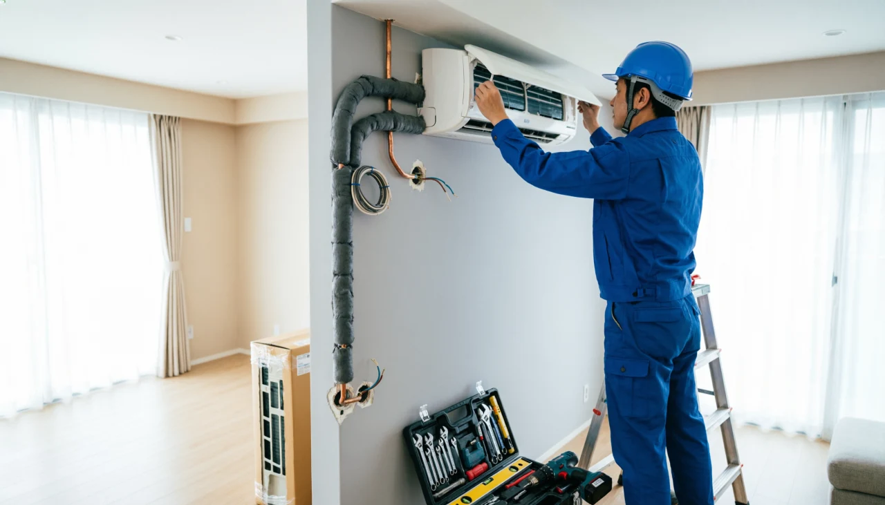 Незнающий делает дважды или как установить кондиционер во время ремонта так, чтобы не переделывать отделку