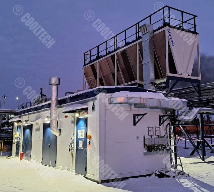 Компрессорная установка охлаждения и осушки газа