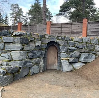 Ландшафтный природный камень "Графитовый Лазурит" 2