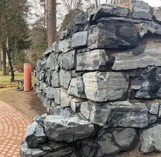 Ландшафтный природный камень "Графитовый Лазурит" 0