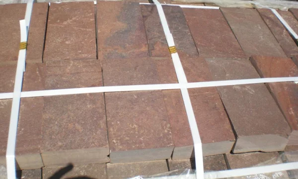 Камень красный пиленый плитка песчаник природный 0