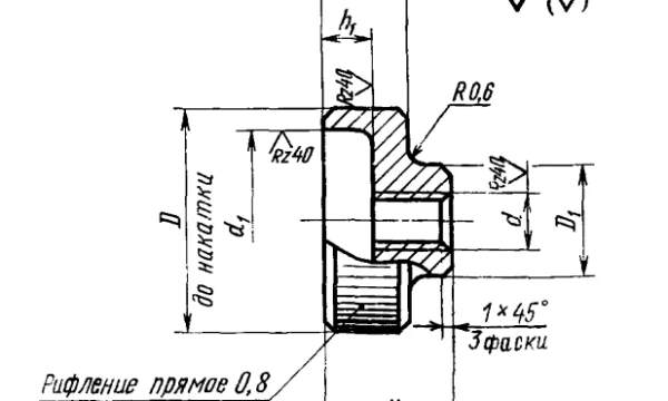 Гайка с накаткой ГОСТ 14726-69 0
