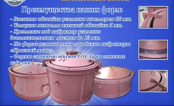 Формы для колодезных колец.Производство. 0