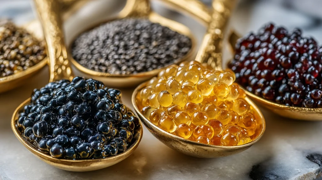 Сравнение икры разных осетровых видов