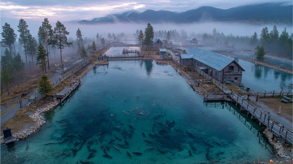 Ферма по разведению стерляди в российском регионе